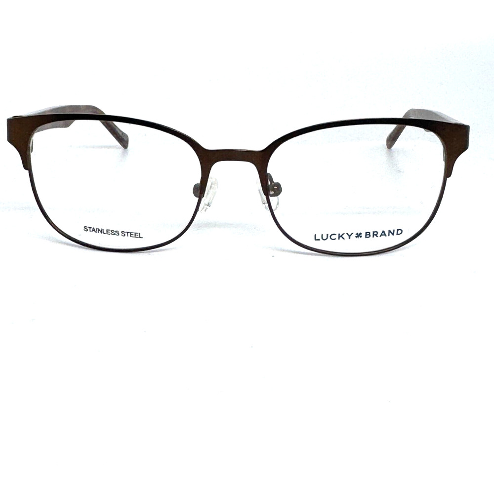 Lucky Brand Eyeglasses Frame D709 brown 48-16-130 Brown‎ Metal/Plastic H16295